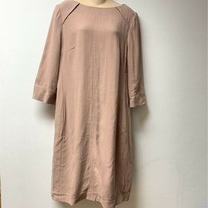 HOBBS London Wool Blend Blush Shift Style Dress
